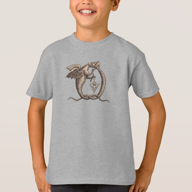 Magic Alchemy Dragon Symbol T-Shirt (Vorderseite)