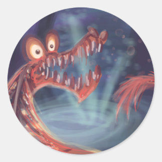 Magic Alligator Runder Aufkleber