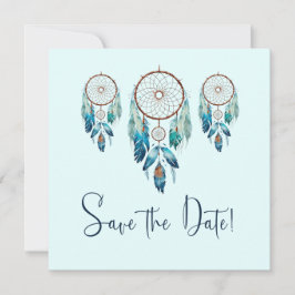 Magic Aquamarine Dreamcatcher Baby Dusche Save The Date