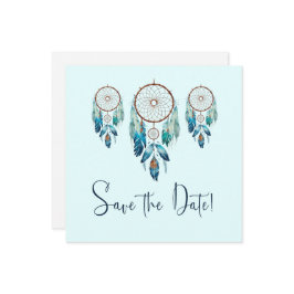Magic Aquamarine Dreamcatcher Baby Dusche Save The Date