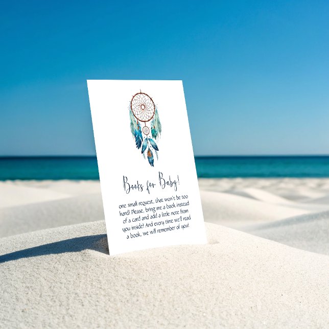 Magic Aquamarine Dreamcatcher Bücher für Kinder Begleitkarte (Magic Aquamarine Dreamcatcher Books for Baby Enclosure Card)