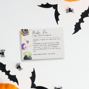 Magic Baby Halloween neut Book Request Baby Dusche Begleitkarte