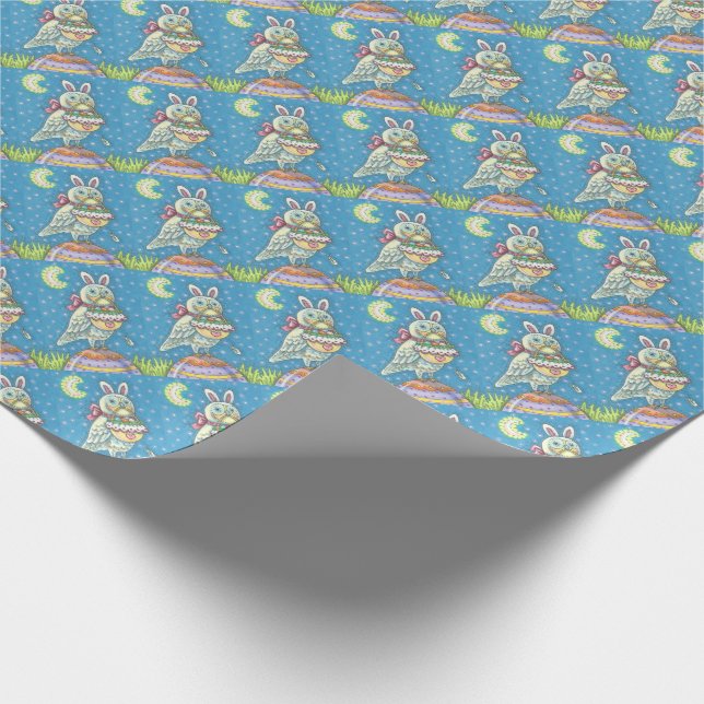 MAGIC BARN OWL, EASTER EGG BASKET WRAPPPAPIER GESCHENKPAPIER (Ecke)