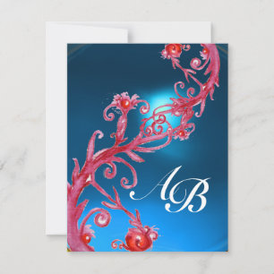 MAGIC BERRIES 4,MONOGRAM Roter Saphir Einladung
