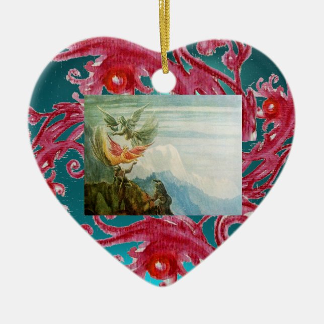 MAGIC BERRIES FOTO TEMPLATE Red Ruby Keramikornament (Vorne)