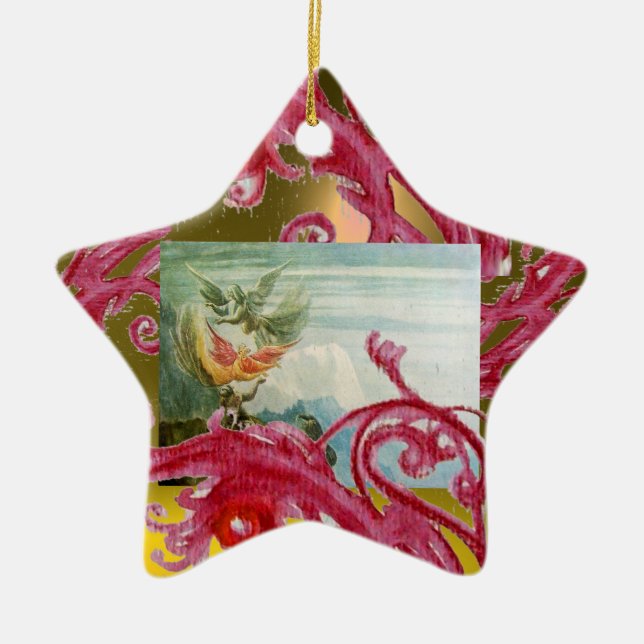 MAGIC BERRIES FOTO TEMPLATE Red Ruby Keramikornament (Vorne)