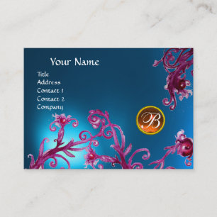 MAGIC BERRIES MONOGRAM, Blue Sapphire, Topaz orang Visitenkarte