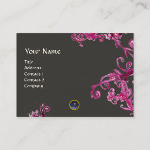 MAGIC BERRIES MONOGRAM Edelstein Blau lila Visitenkarte