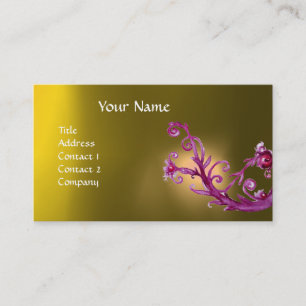 MAGIC BERRIES MONOGRAM GEM gelb Visitenkarte