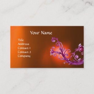 MAGIC BERRIES MONOGRAM GEM orange Visitenkarte