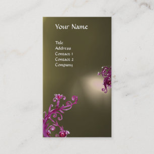 MAGIC BERRIES MONOGRAM grau Visitenkarte