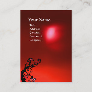 MAGIC BERRIES RED RUBY GEM MONOGRAM VISITENKARTE