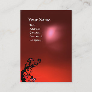 MAGIC BERRIES RED RUBY GEM MONOGRAM VISITENKARTE