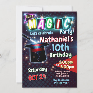 Magic Birthday Einladung