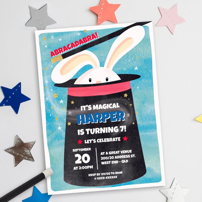 Magic Birthday Party Einladung (Von Creator hochgeladen)