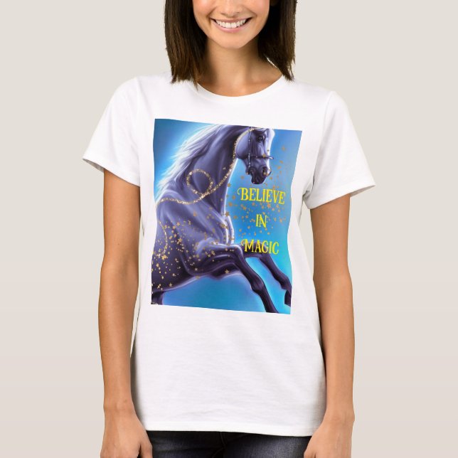 magic blue horse T-Shirt (Vorderseite)
