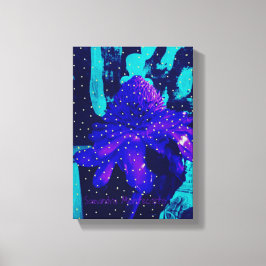 Magic Blue Rose Reading News Leinwanddruck