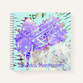Magic Blue Water Rose Notizbuch