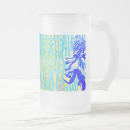 Magic Blue Water Rose Resort Mattglas Bierglas