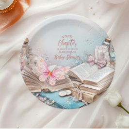 Magic Boho Storybook Babydusche Pappteller