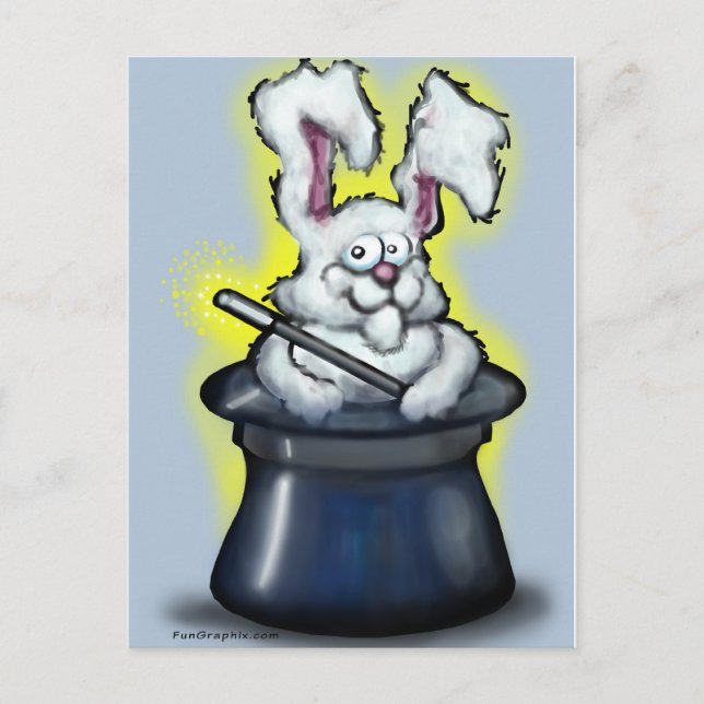 Magic Bunny Postkarte (Vorderseite)