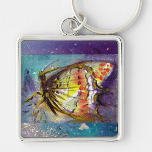 MAGIC BUTTERFLITTE IN BLAUEN GLITZERN SCHLÜSSELANHÄNGER