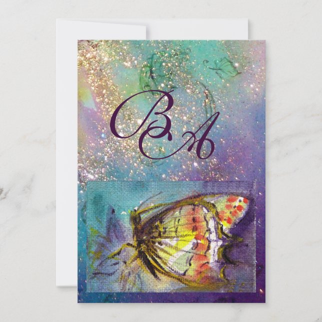 MAGIC BUTTERFLY EINLADUNG (Vorderseite)