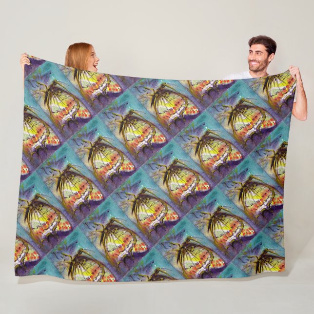 MAGIC BUTTERFLY FLEECEDECKE (Beispiel)