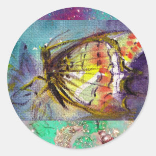 MAGIC BUTTERFLY RUNDER AUFKLEBER