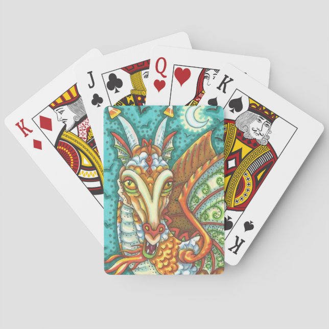 MAGIC CANDY CORN DRAGON, HALLOWEEN FANTASY BEAST SPIELKARTEN (Rückseite)