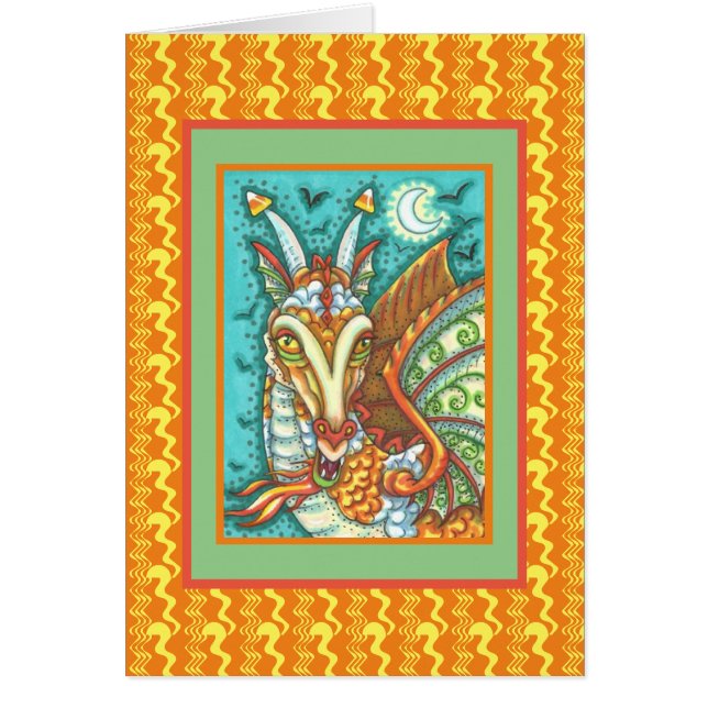 MAGIC CANDY CORN DRAGON, HALLOWEEN FANTASY CARD (Vorne)