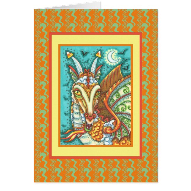 MAGIC CANDY CORN DRAGON, HALLOWEEN FANTASY CARD (Vorne)