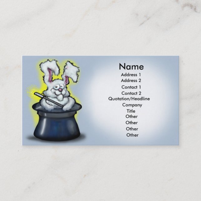 Magic Card Visitenkarte (Vorderseite)