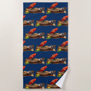 Magic Carpet Ride Beach Handtuch (Marine)