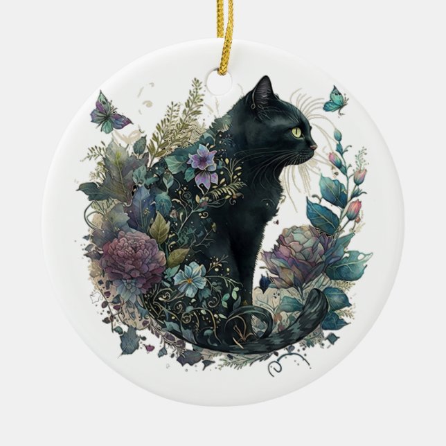 Magic Cat Keramik Ornament (Vorne)