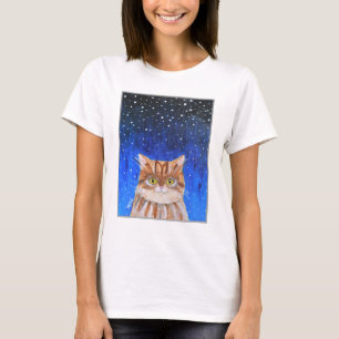 Magic Cat Longhair Brown Tabby Falknerei - Falcone T-Shirt