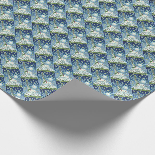 MAGIC CHRISTMAS UNICORN HOLIDAY WRAPPING PAPIER GESCHENKPAPIER (Ecke)