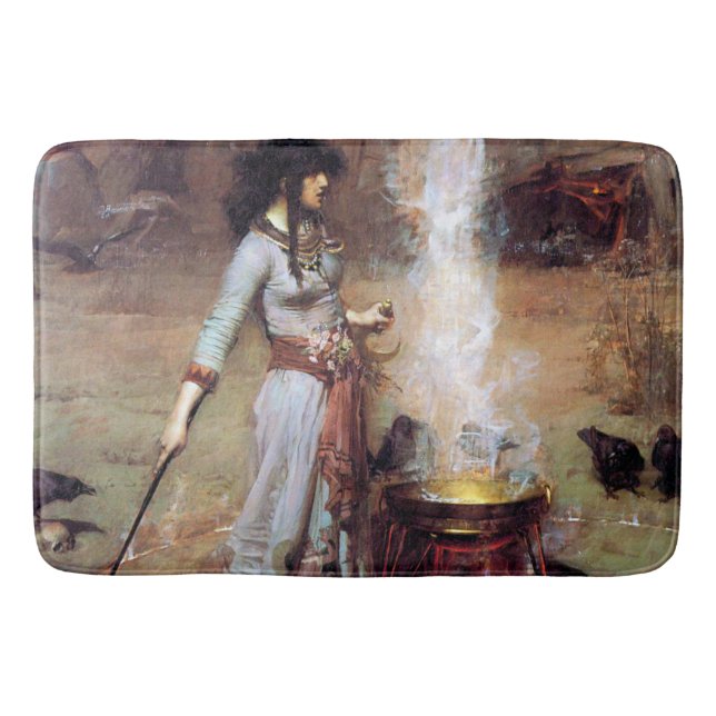 Magic Circle, John William Waterhouse Badematte (Vorderseite)