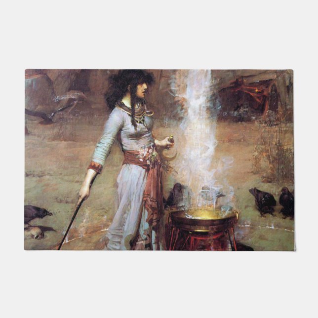 Magic Circle, John William Waterhouse Fußmatte (Vorderseite)