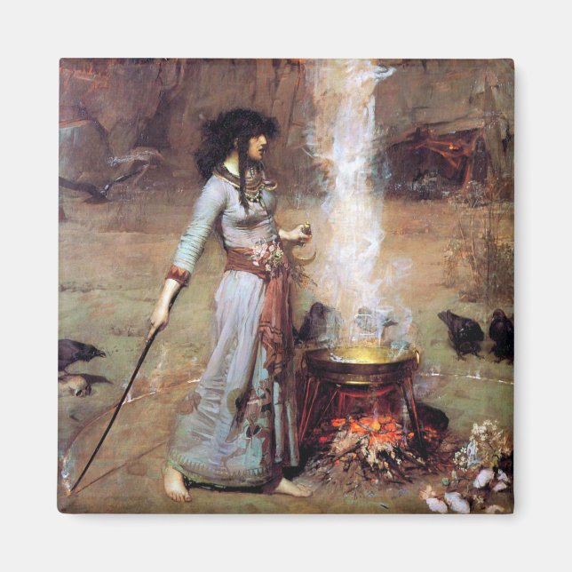 Magic Circle, John William Waterhouse Magnet (Vorne)