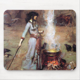 Magic Circle, John William Waterhouse Mousepad