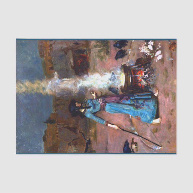 Magic Circle John William WaterHouse Seidenpapier (Vorderseite)