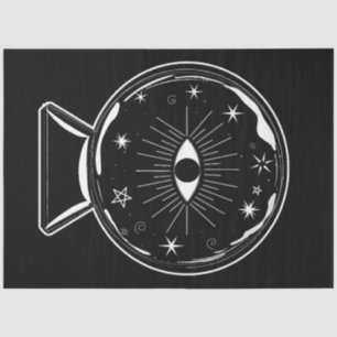 Magic Crystal Ball Schrecken sehen Auge erzählt al Seidenpapier