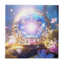 Magic Crystal Orb Art Tile