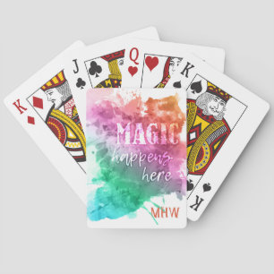 "Magic Custom Mongram Play Cards" Spielkarten