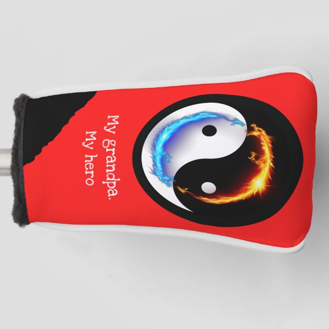 Magic Dragon fantasy art Golf Headcover (Vorderseite)