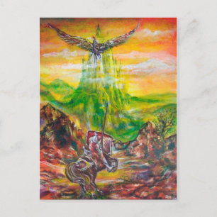 MAGIC DUEL ZWISCHEN BRADAMANT UND NEGROMANCER POSTKARTE