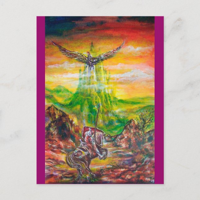 MAGIC DUEL ZWISCHEN BRADAMANT UND NEGROMANCER POSTKARTE (Vorderseite)