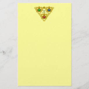 MAGIC ELFIC TALISMAN / GOLD TRIANGELYellow Briefpapier