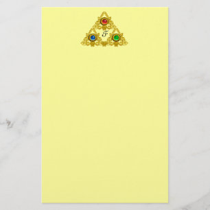 MAGIC ELFIC TALISMAN / GOLD TRIANGELYellow Briefpapier